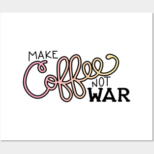 Peace, Love, and Coffee (in Sunset) Posters and Art